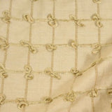 Antique Gold Knotted Check Silk