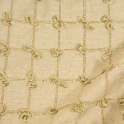 Antique Gold Knotted Check Silk