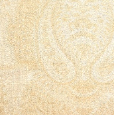 Cream Paisley Silk Blend Print