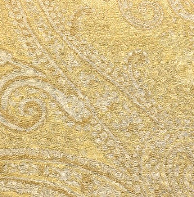 Latte Gold Paisley Silk Blend Print