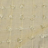 Green Knotted Check Silk