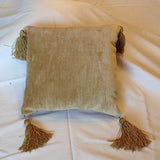 12" X 12" Pillow With Tassels