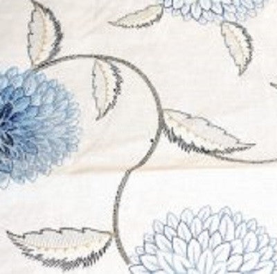 Linen Embroidery Blue