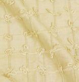 Gold Knotted Check Silk