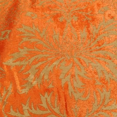 Orange Fortuny Style Velvet