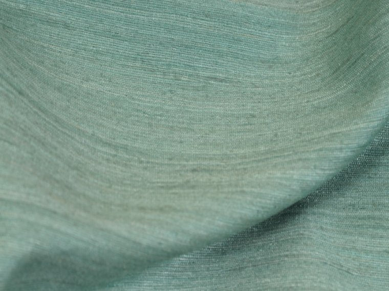 Green/Blue Textured 100% Silk